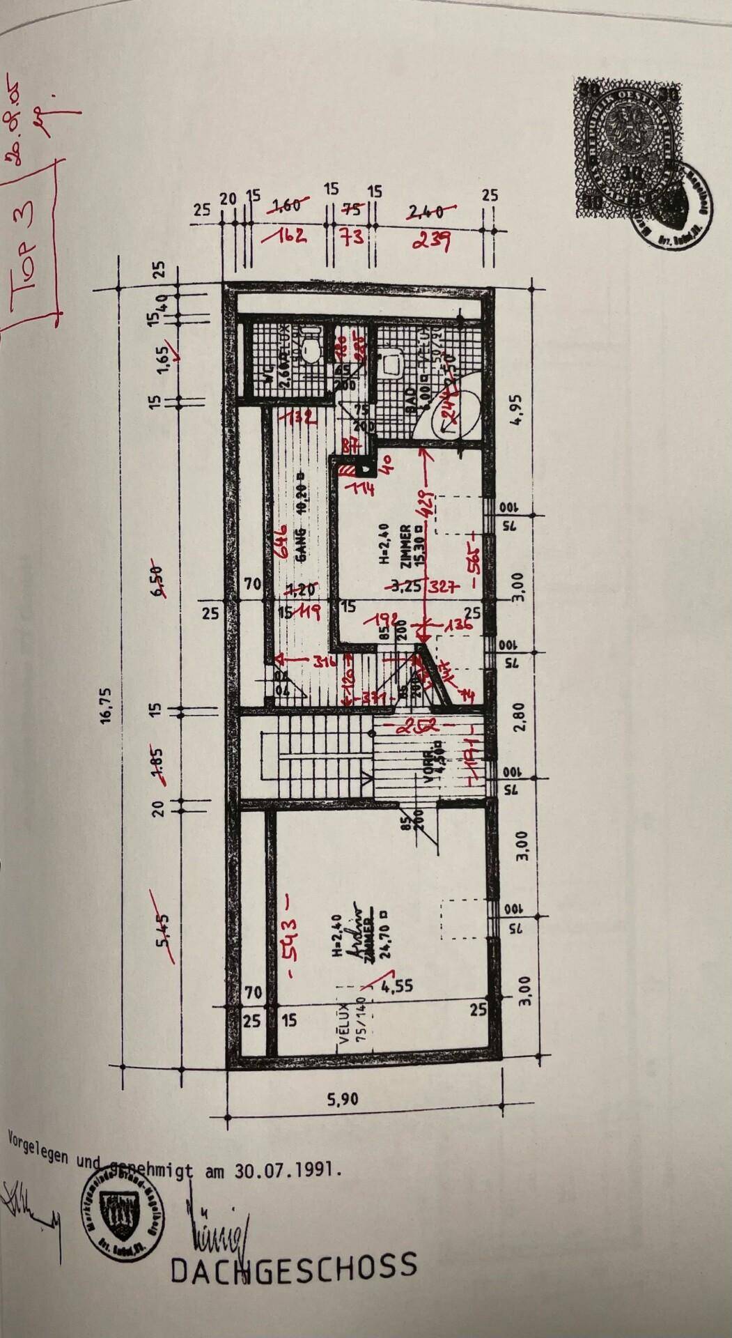 Büro Grundrissplan DG