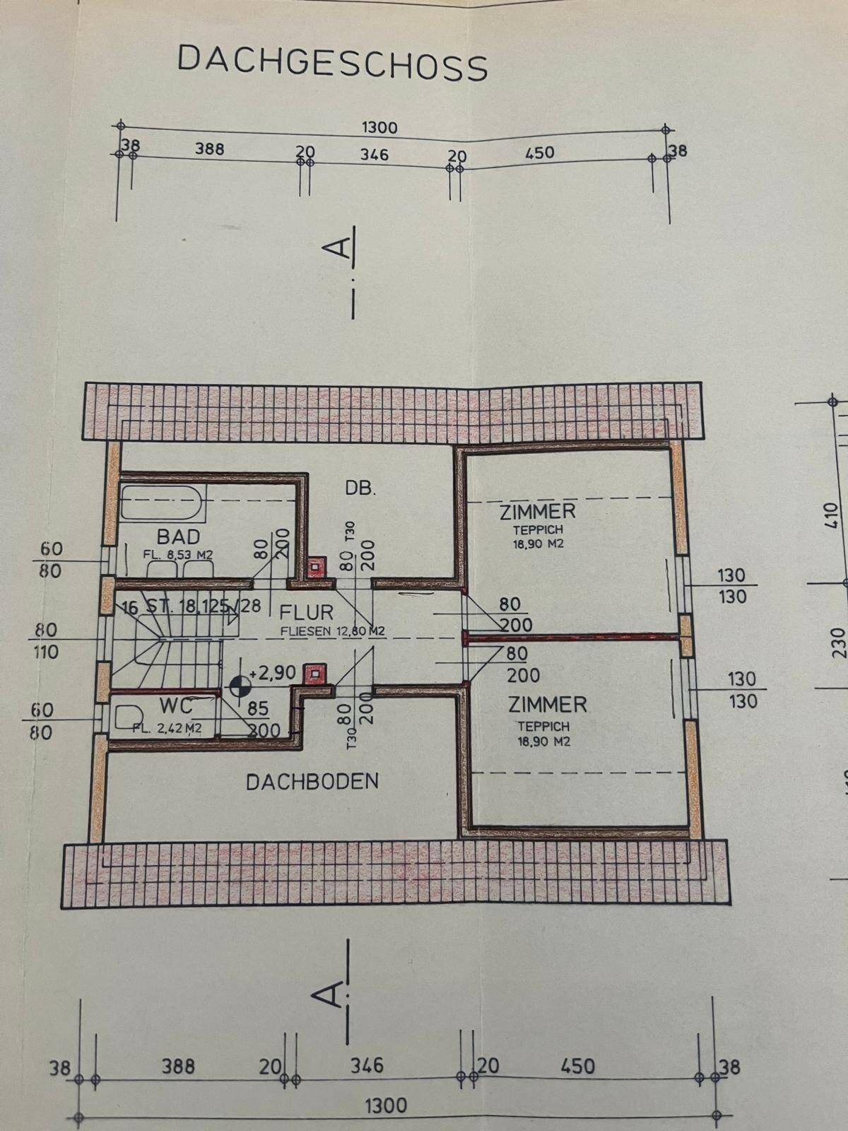 Grundrissplan DG