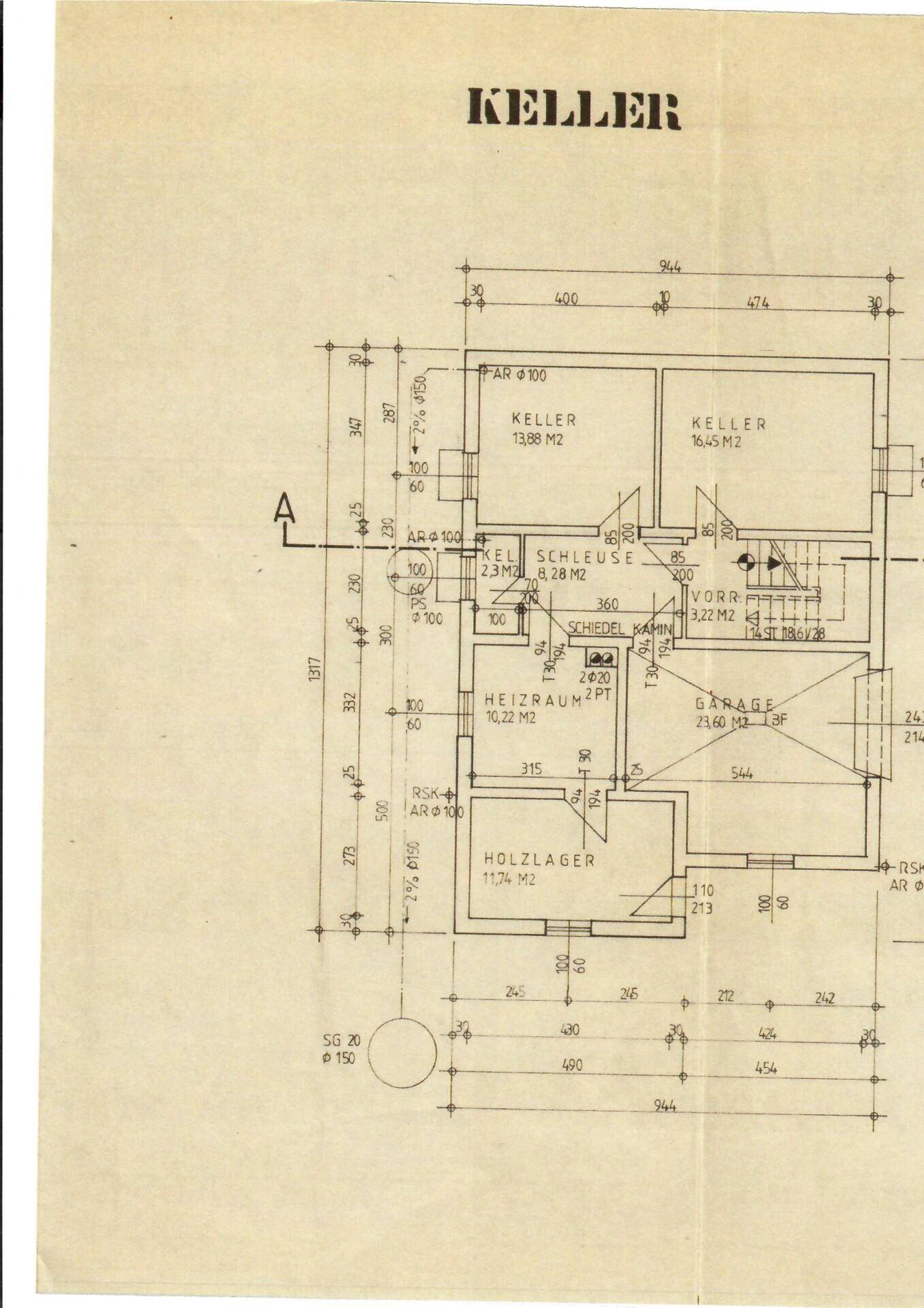 Grundrissplan KG