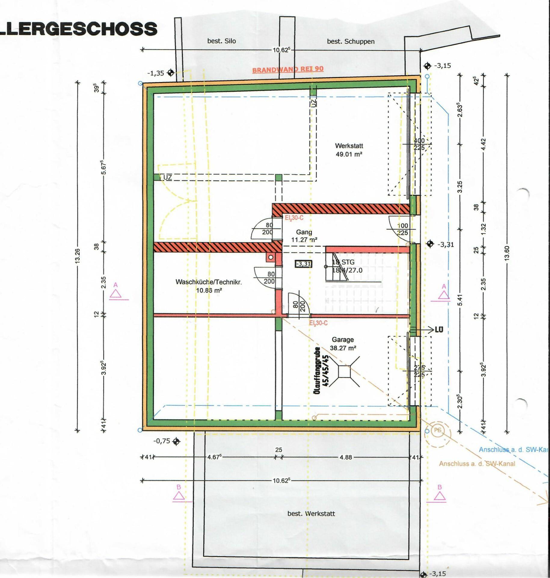 Grundrissplan KG