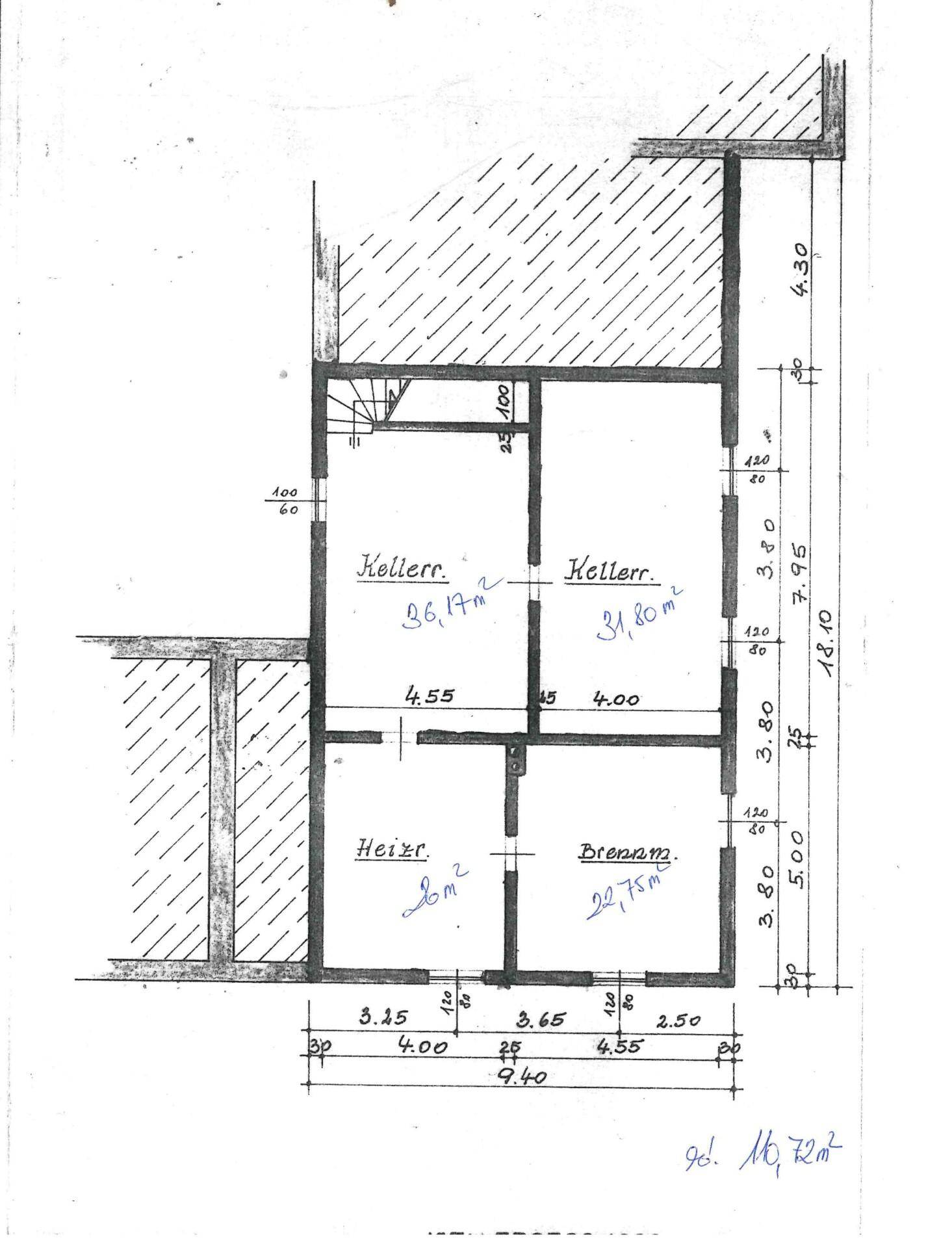 Grundrissplan Kellergeschoss