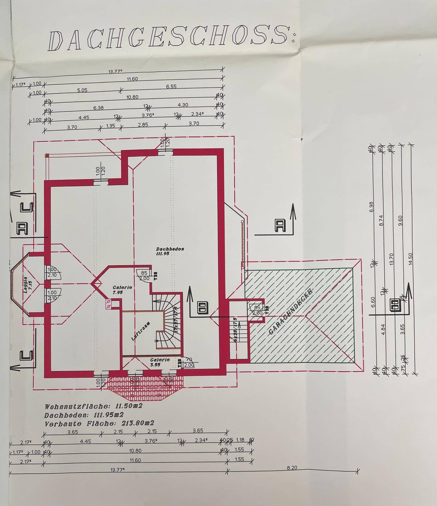 Grundrissplan DG