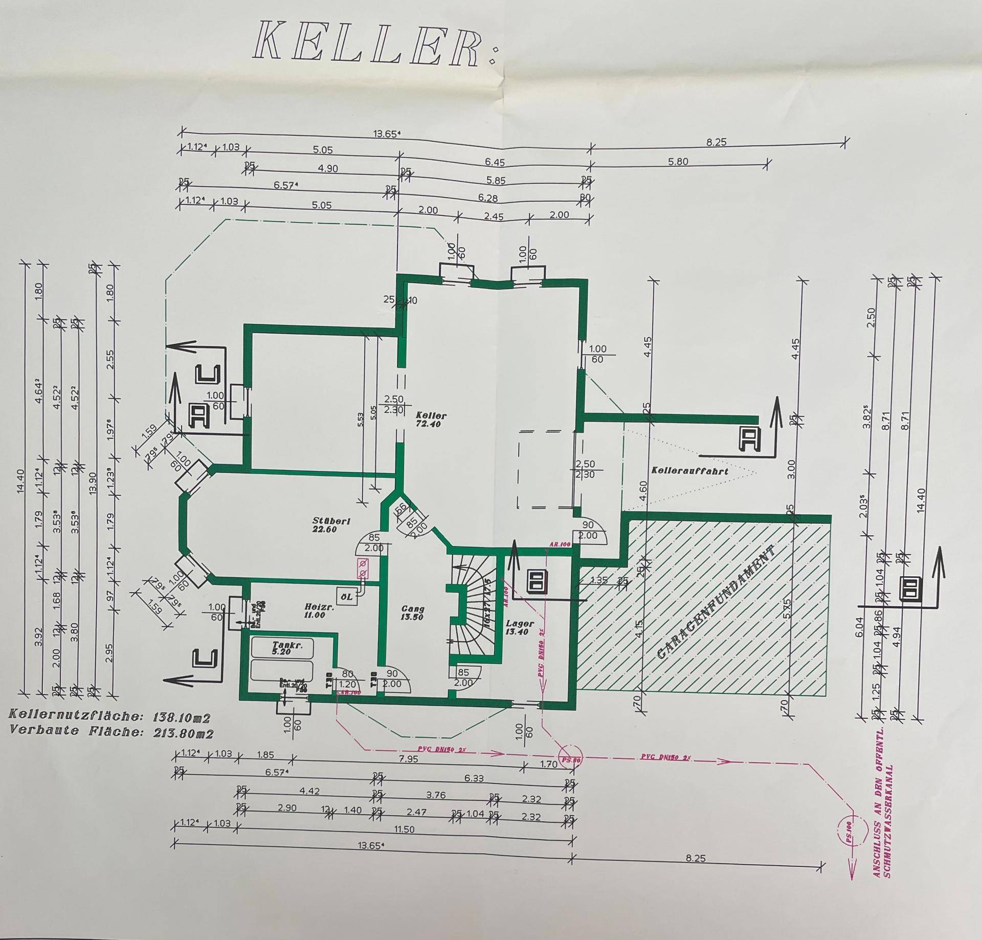 Grundrissplan KG