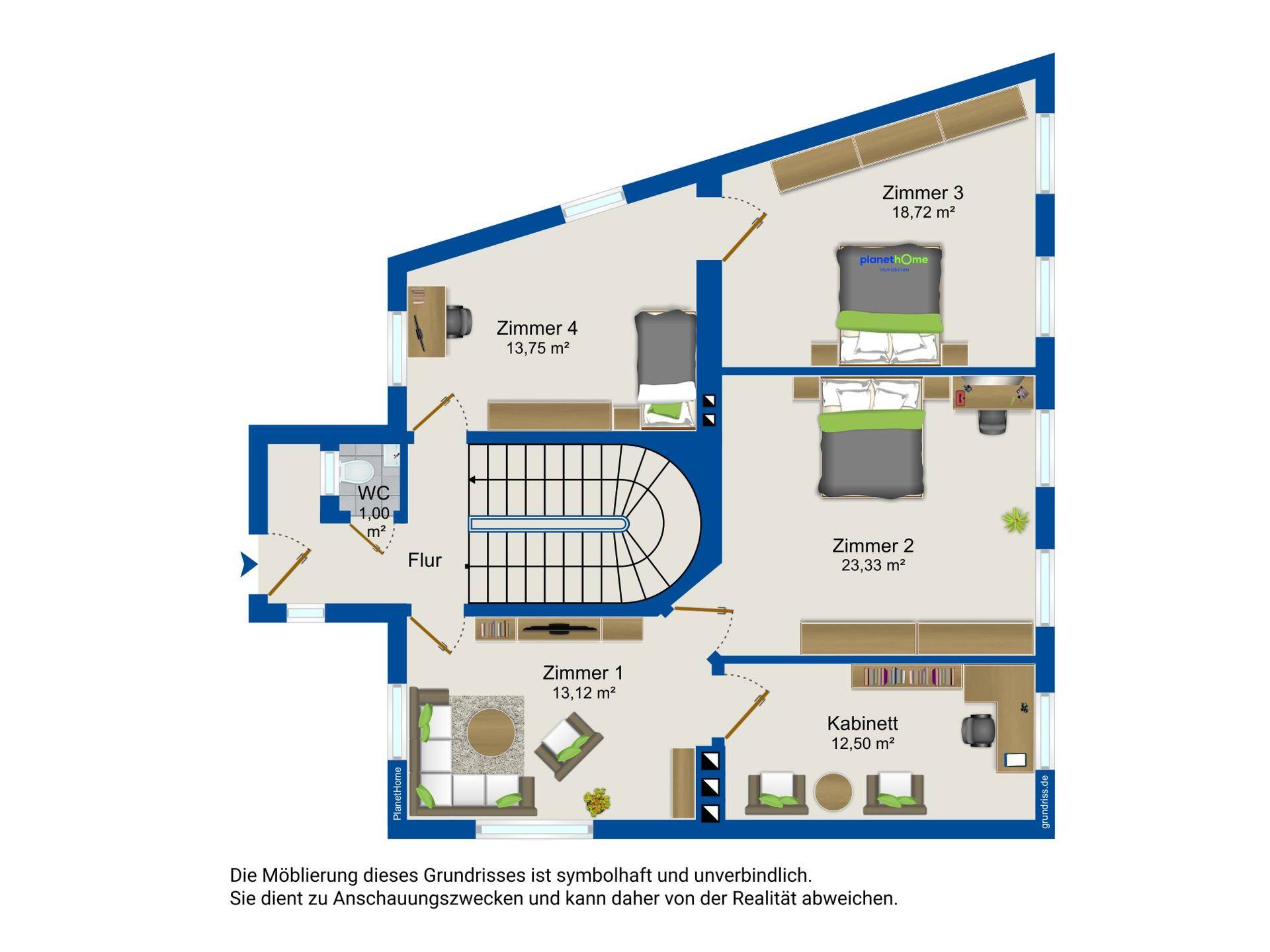 Grundriss Parterre Wohnung