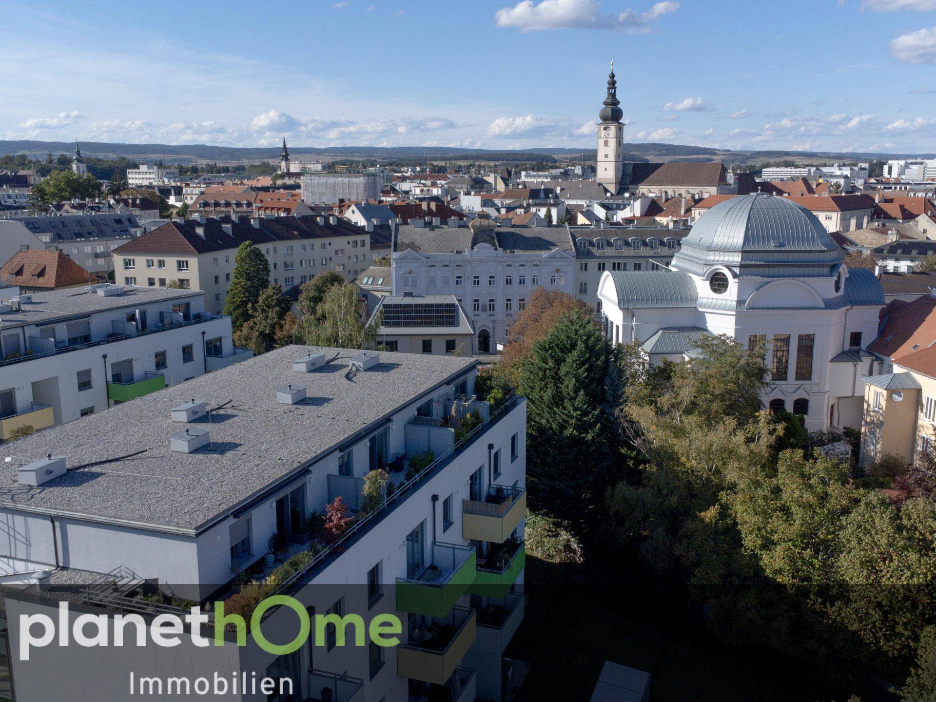 Blick Dom und Synagoge