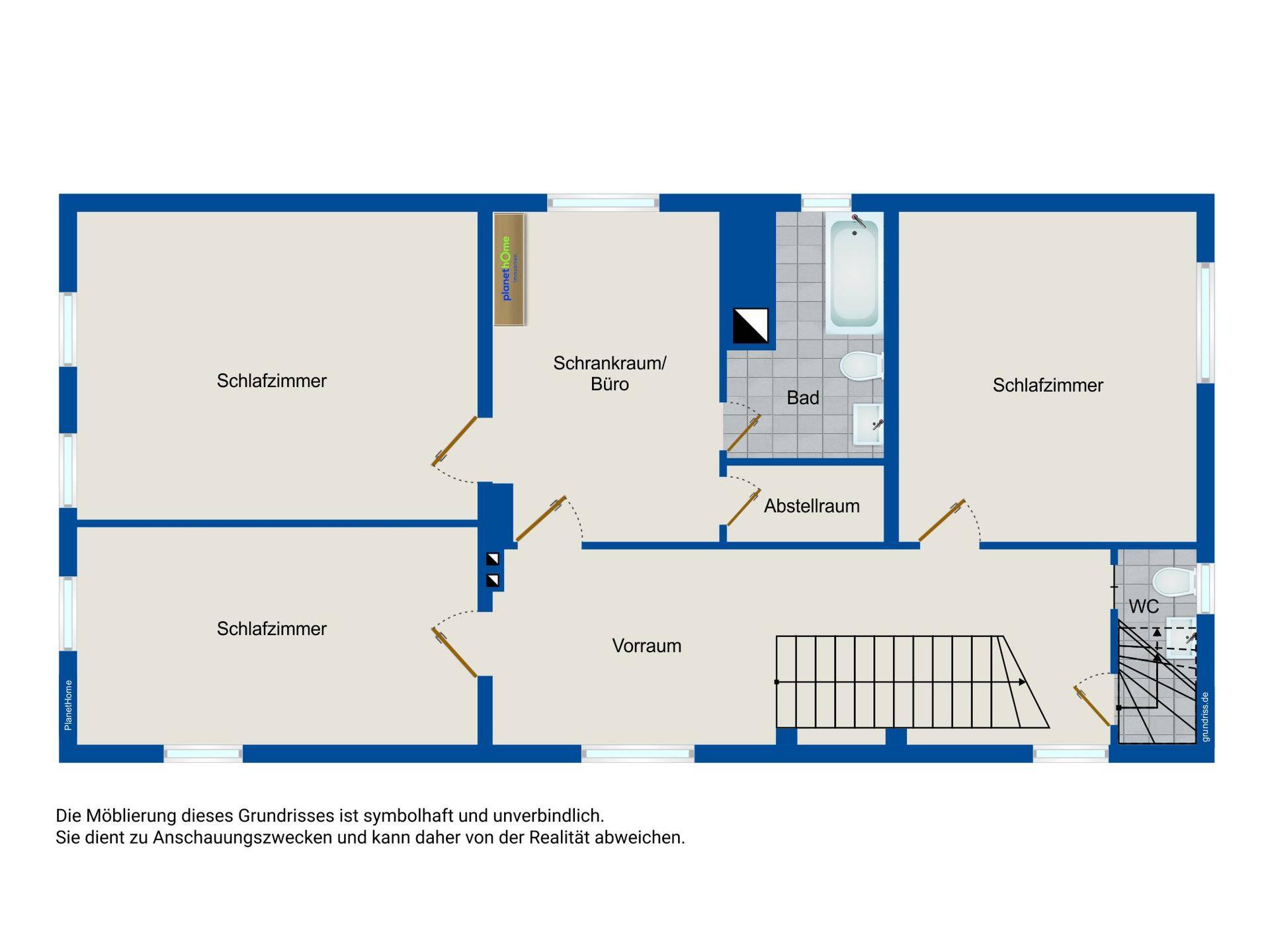 Grundriss Obergeschoss