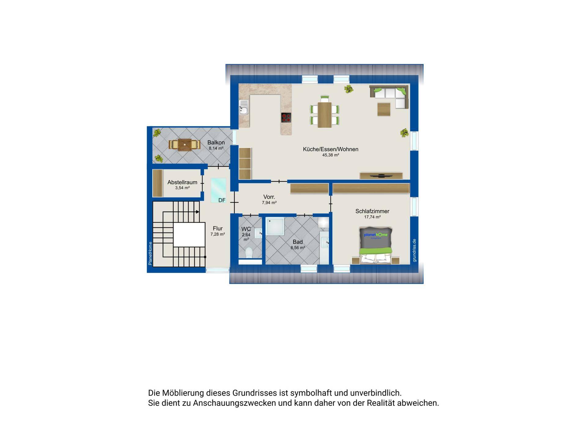 Grundriss Dachgeschoss