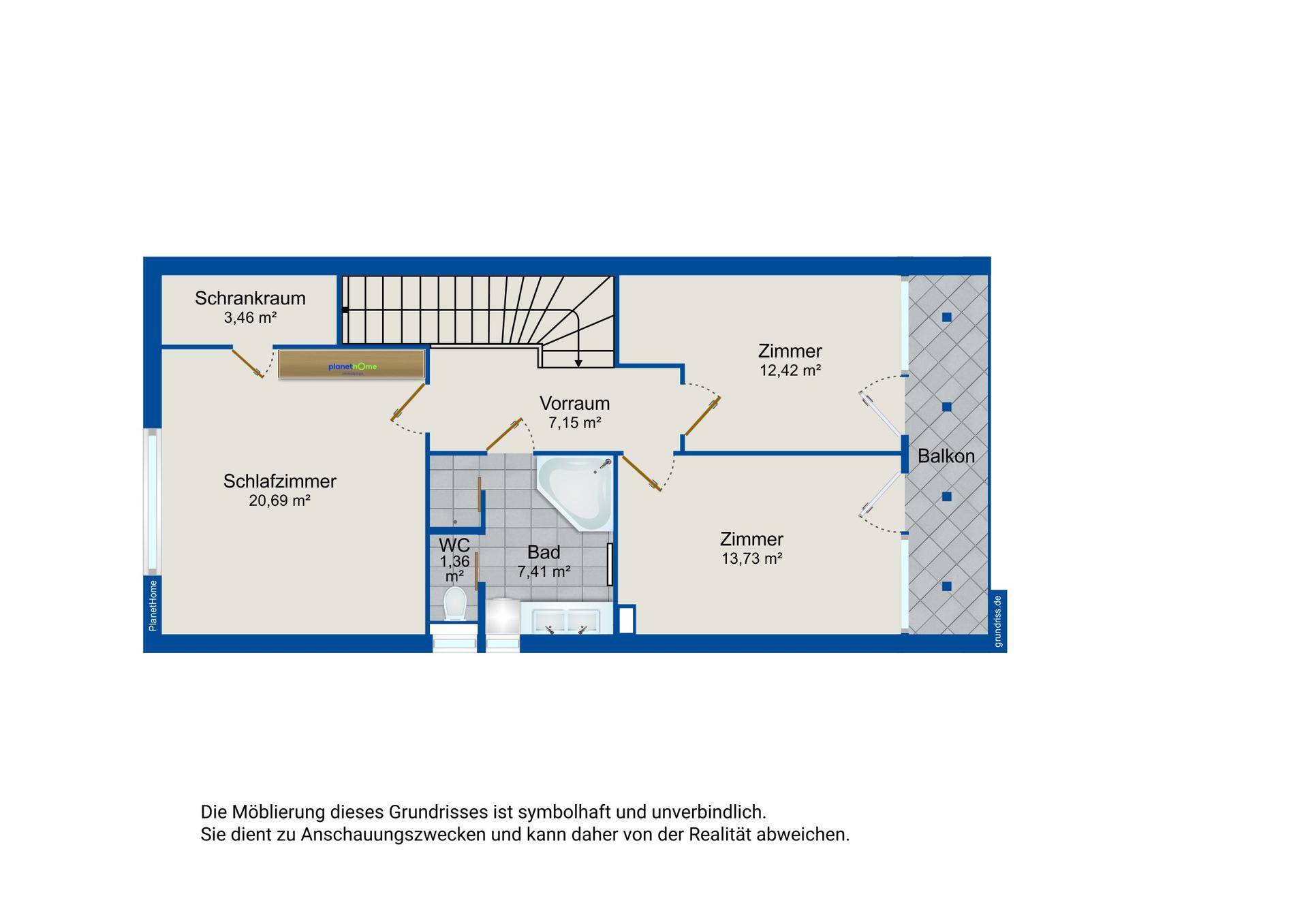 Grundriss Obergeschoss