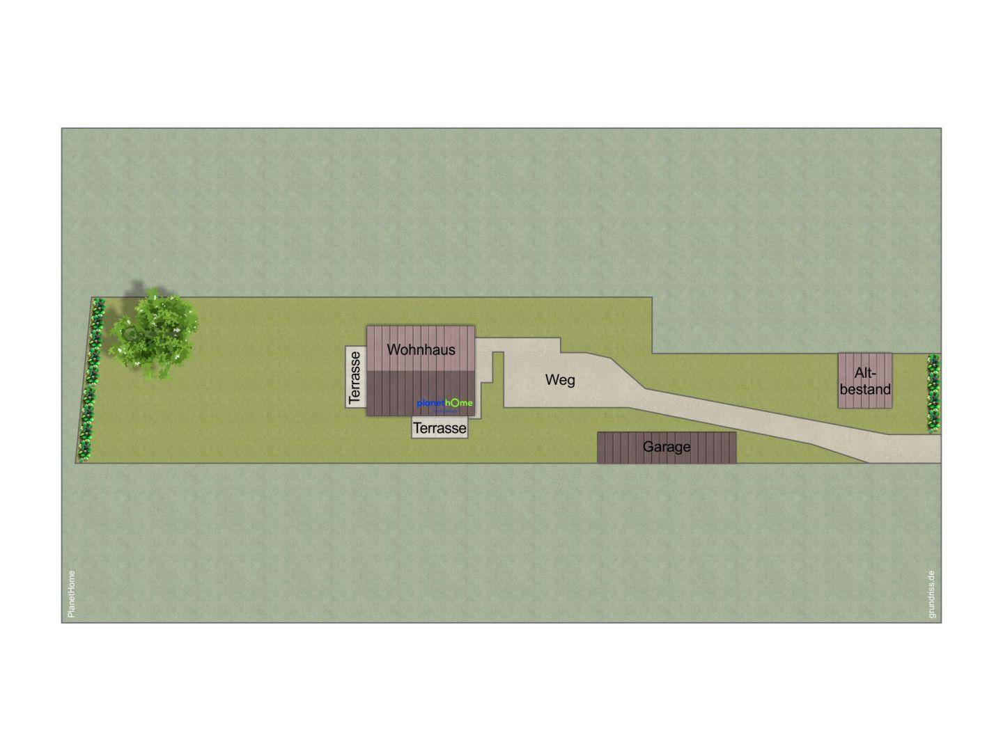 Lageplan des Hauses