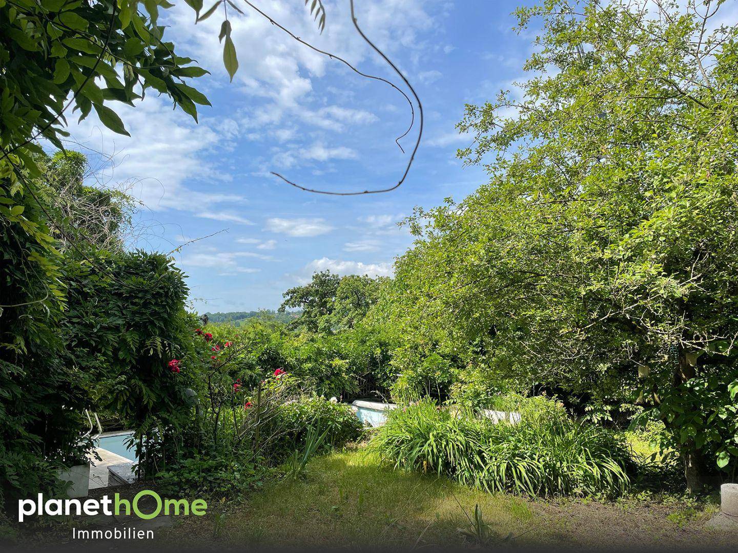 Blick zum Pool