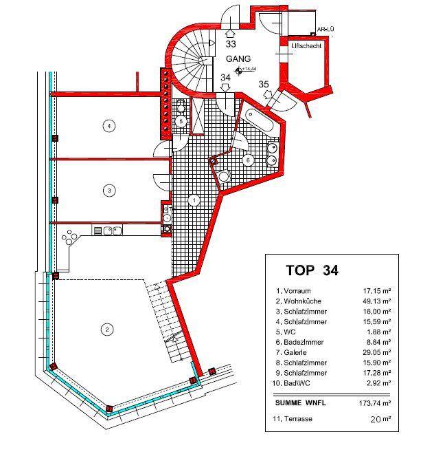 Grundriss Ebene 1