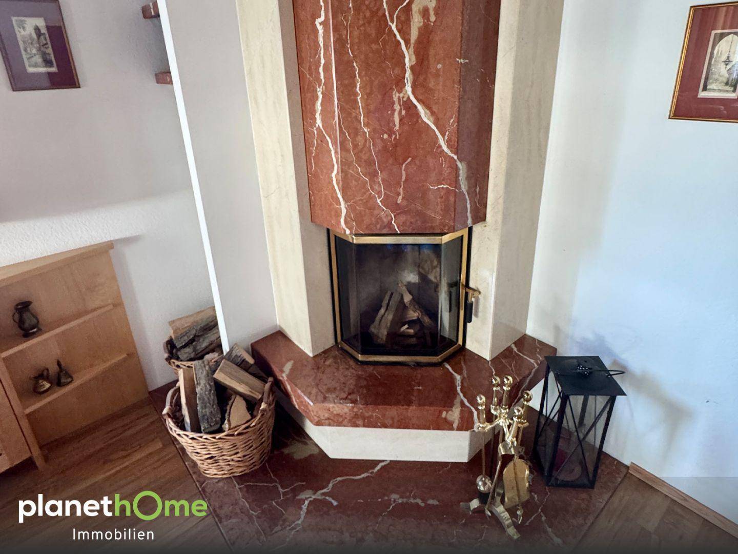 Kamin im Wohnzimmer