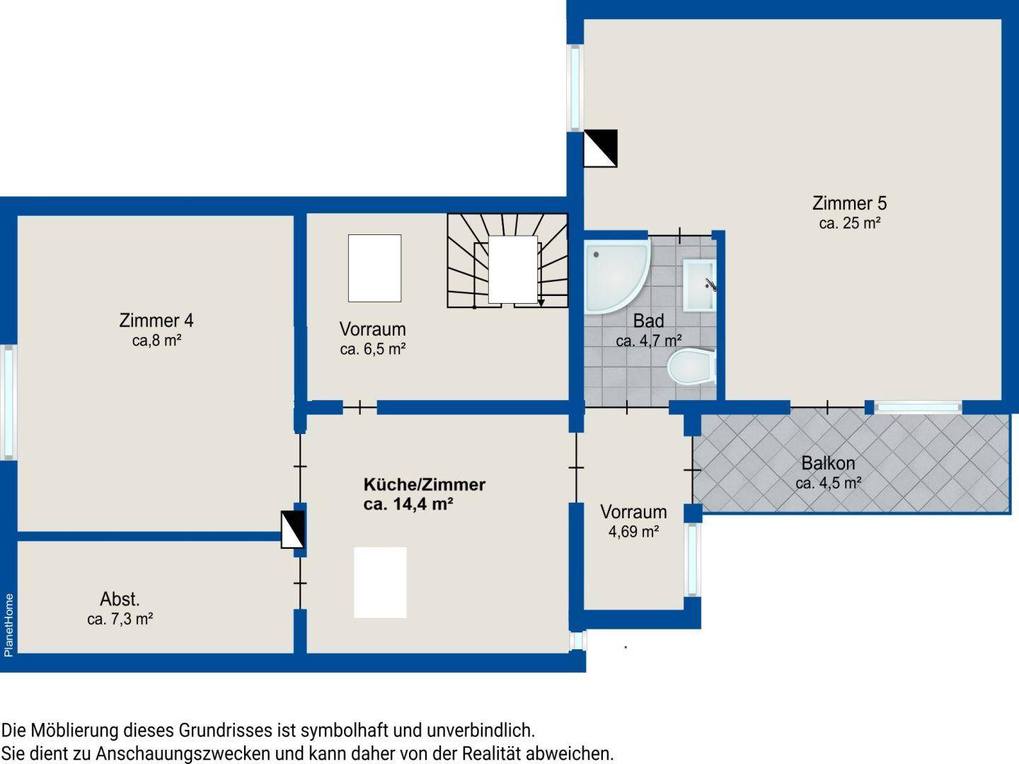 Grundriss Obergeschoss