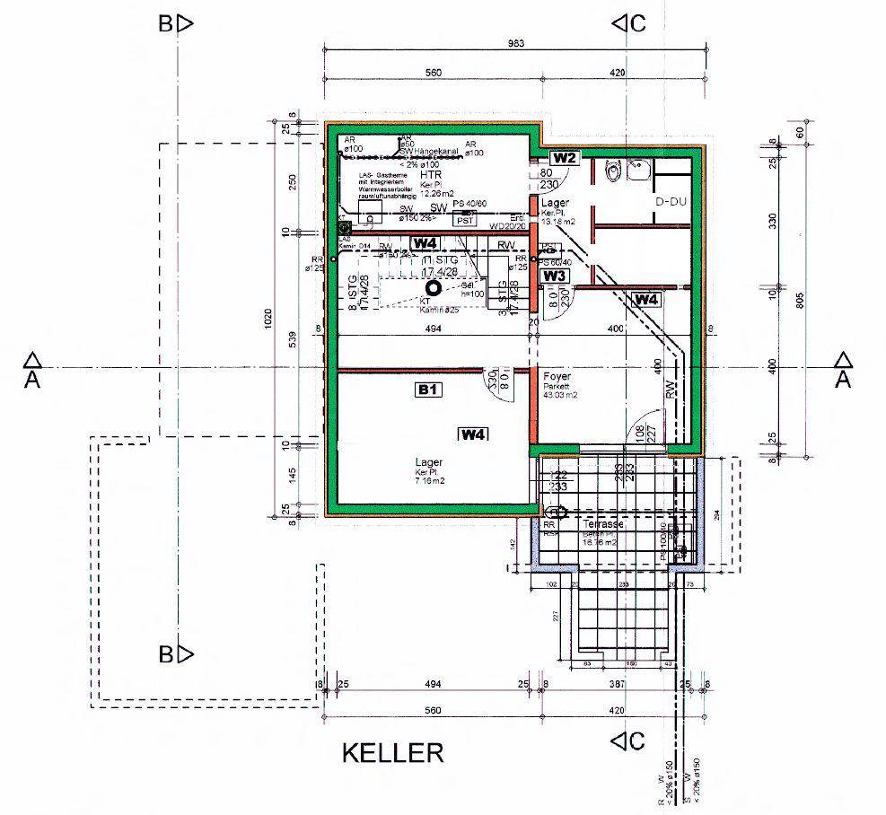 Grundriss Untergeschoss
