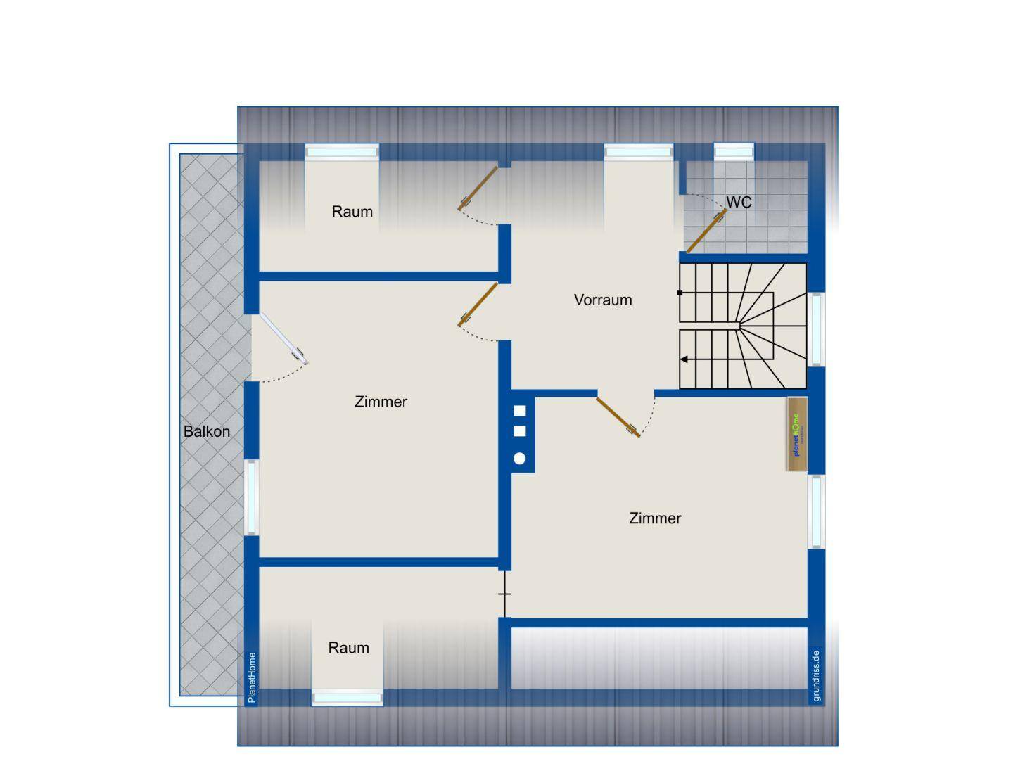 Grundriss 1. OG Altbau