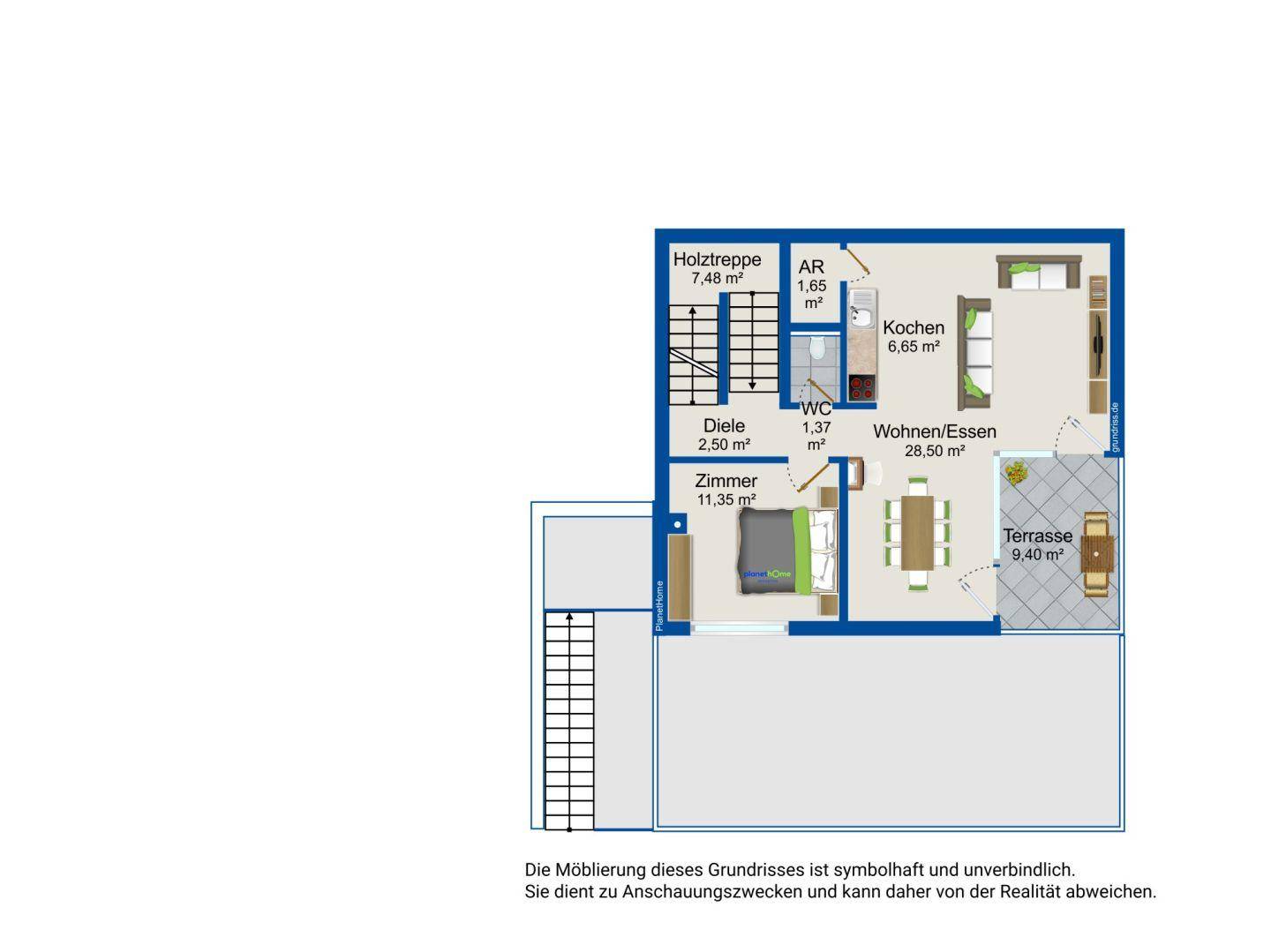 Grundriss 1. Obergeschoss