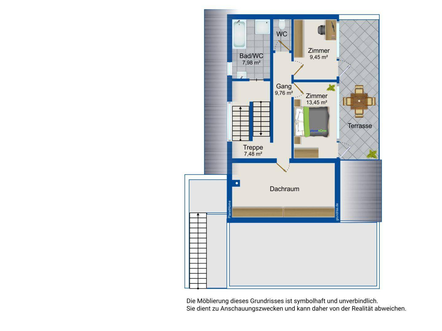 Grundriss 2. Obergeschoss