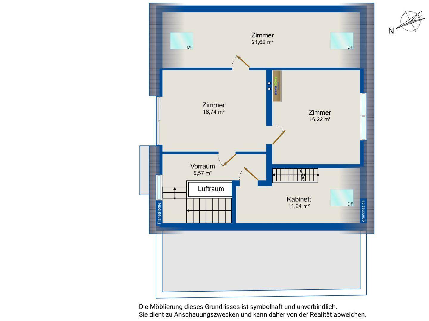 Grundriss Obergeschoss