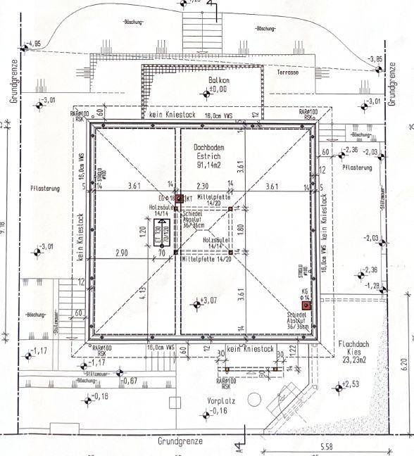 Grundriss Dachboden