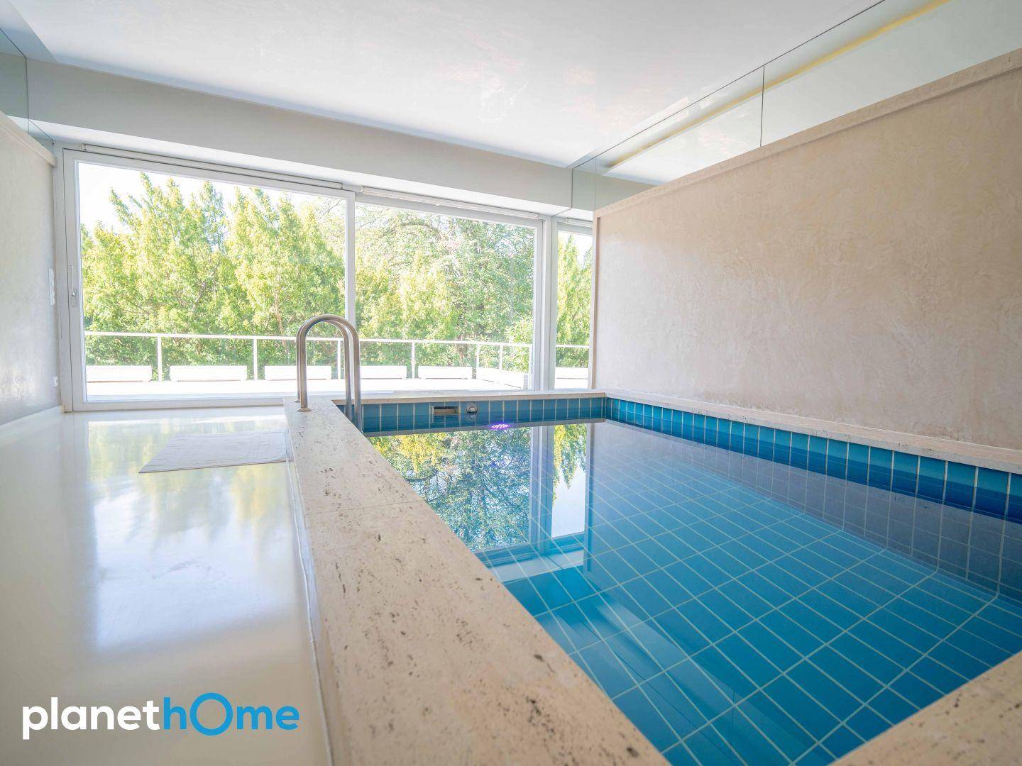 Pool mit Zugang Terrasse
