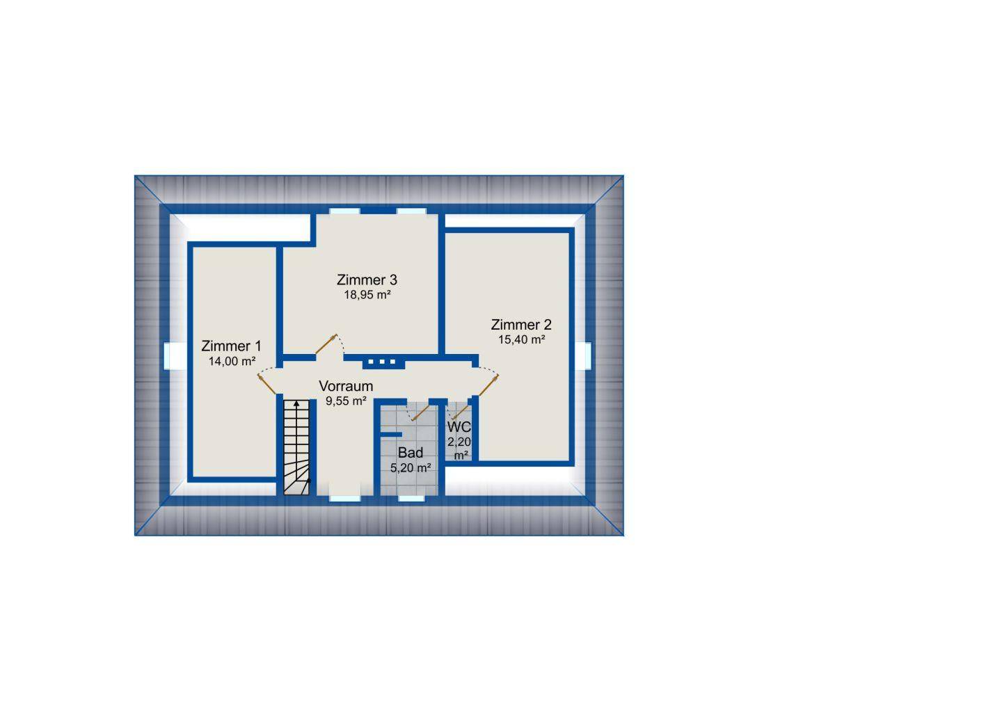 Grundriss Obergeschoss