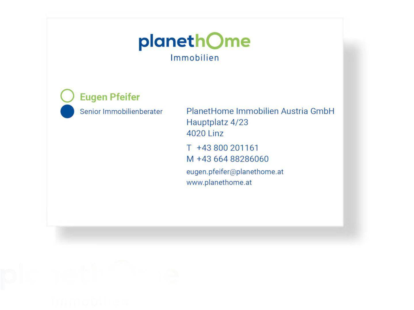 Visitenkarte Pfeifer Eugen