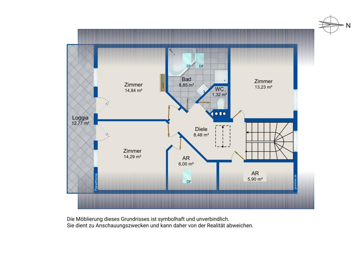 Grundriss Obergeschoss