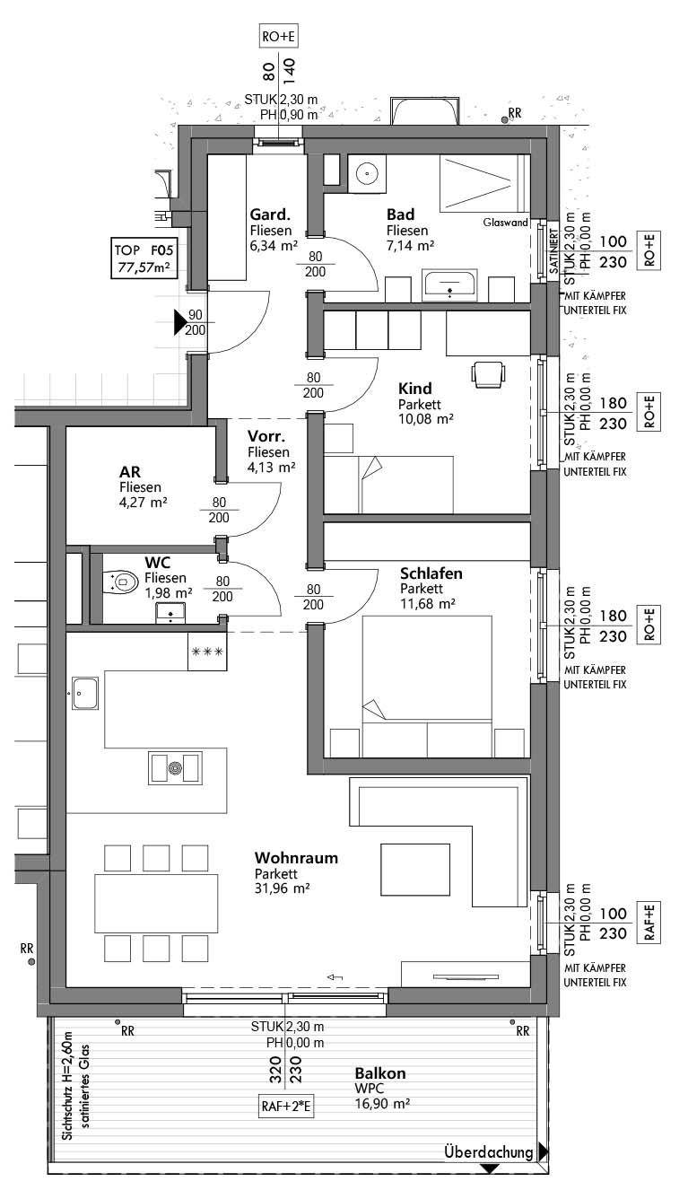 Jetzt Besichtigung vereinbaren - Helle 3 ZI-Neubauwohnung mit großem Balkon! – pohled 2