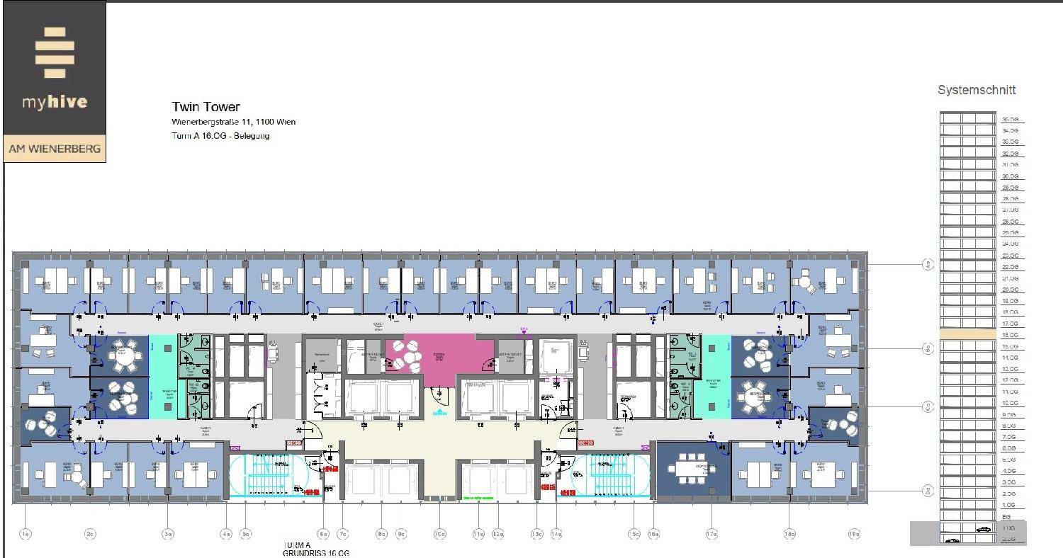 Plan Turm A 16.OG. B