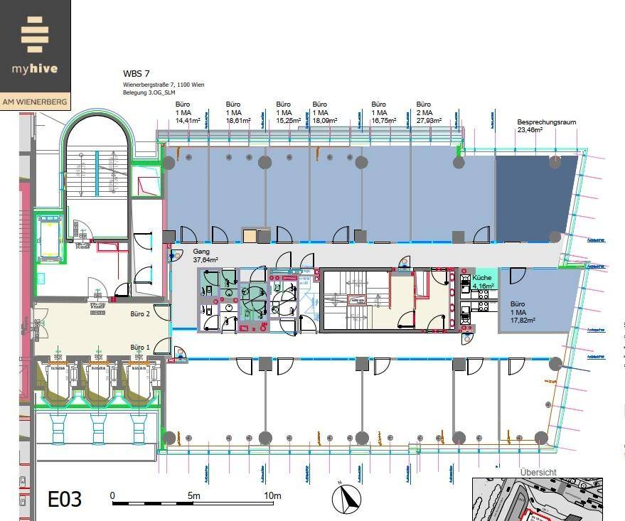 Plan 3.OG Büro 2