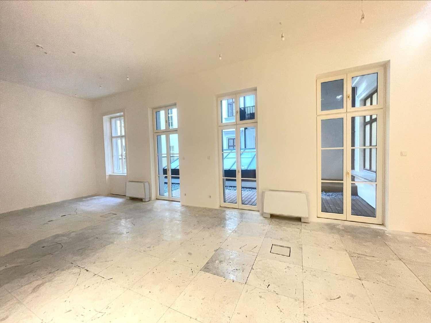 Heller, weitläufiger Raum mit großen Fenstern und Fliesenboden, bietet viel Tageslicht.