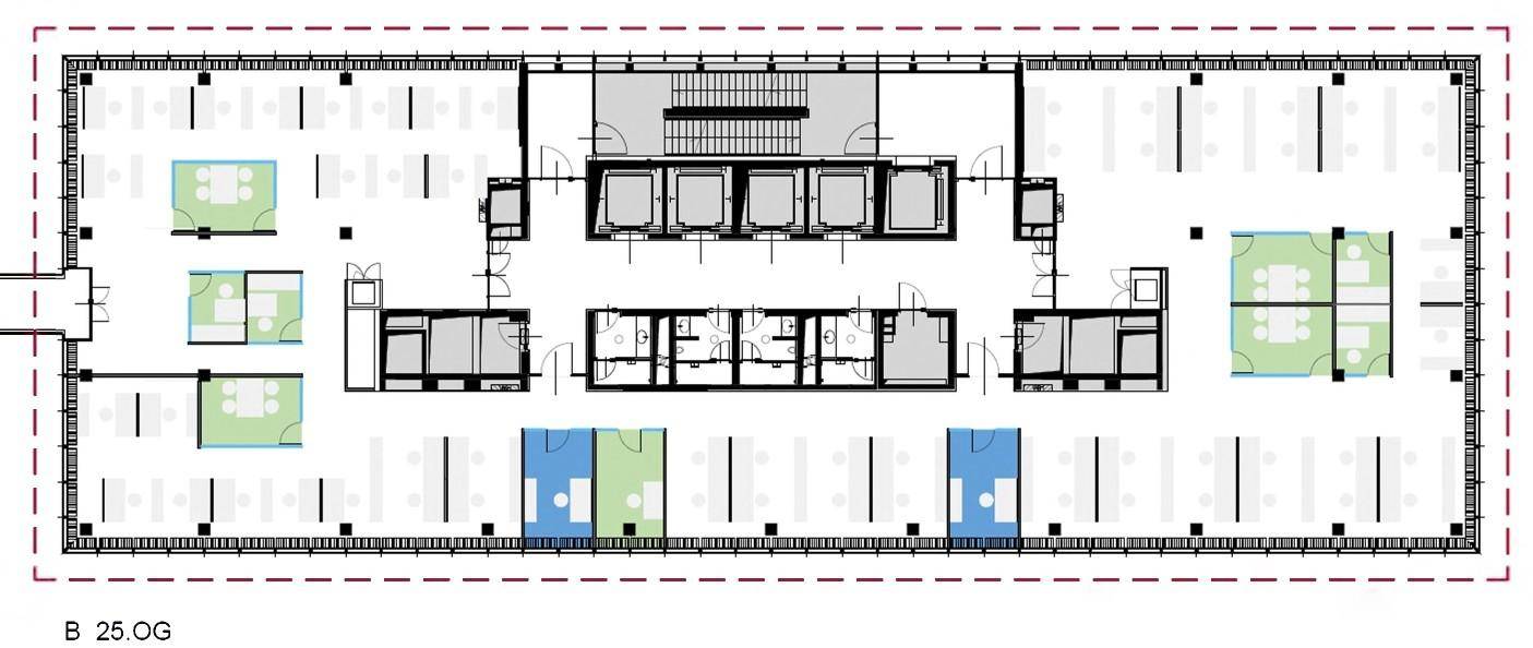 Plan Turm B 25.OG 80