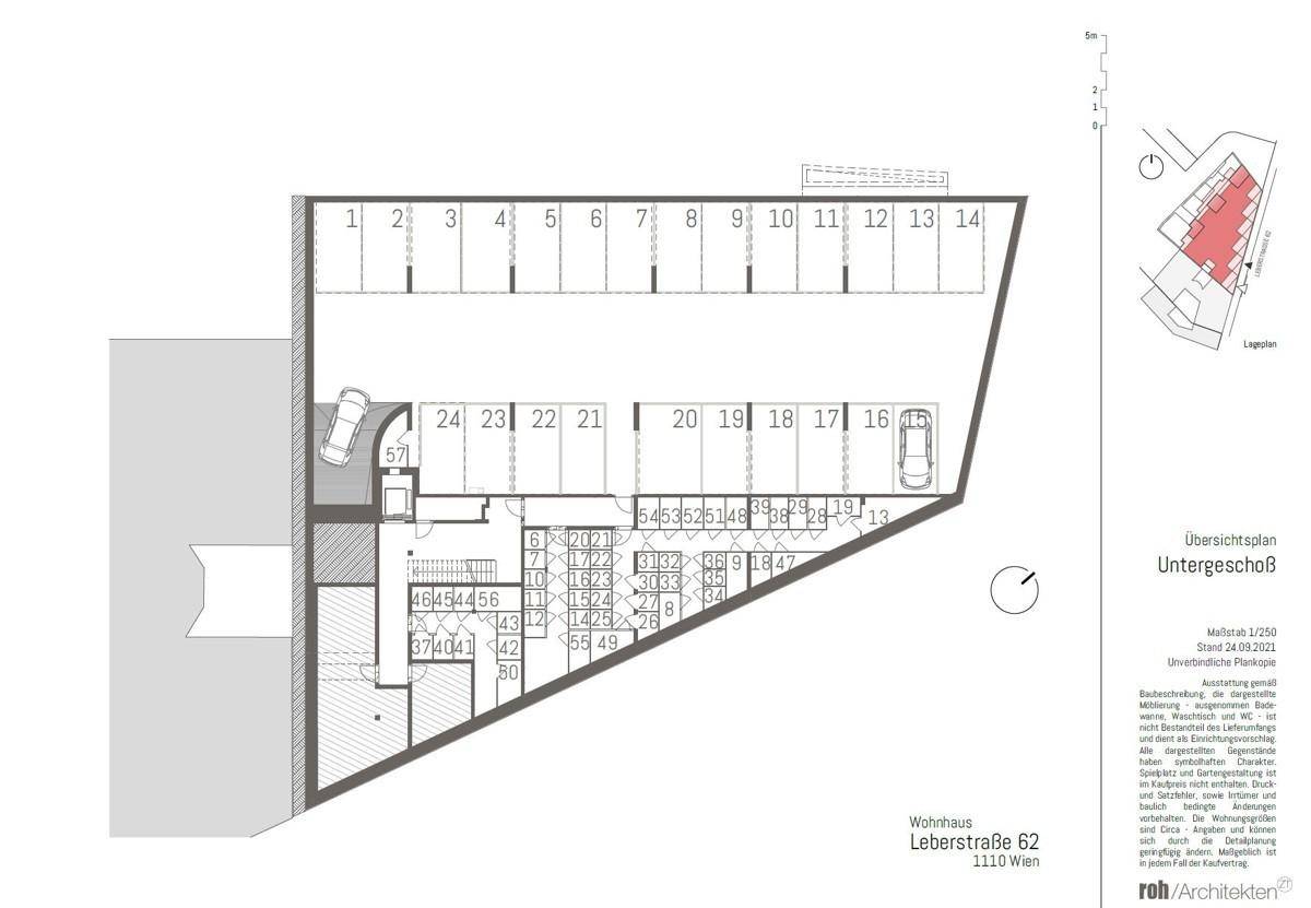 Garagenübersichtsplan