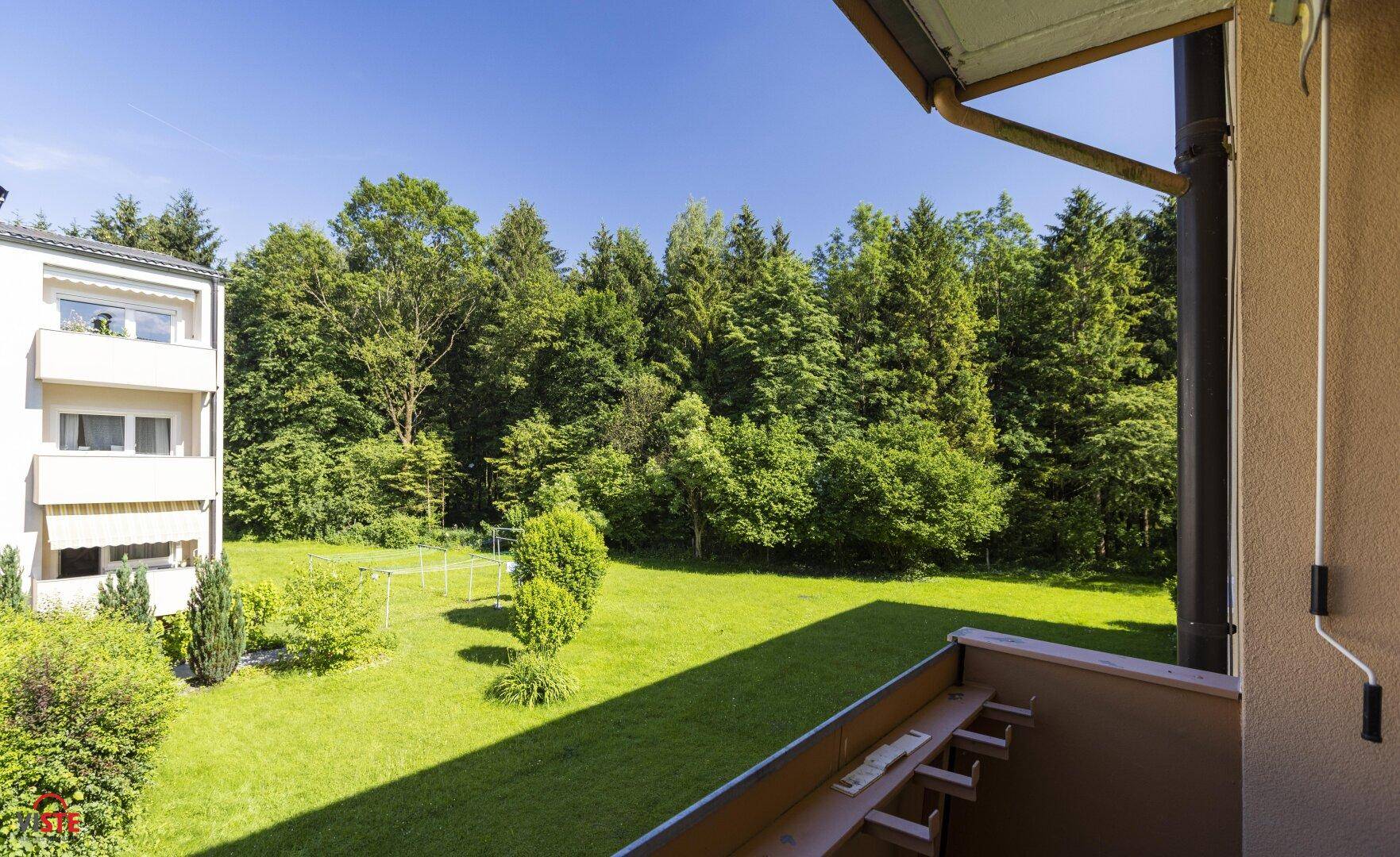 Herrliche Aussicht vom Balkon