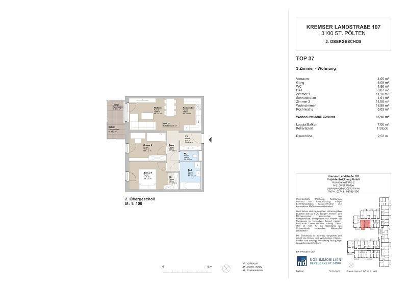 Grundrissplan Top 37