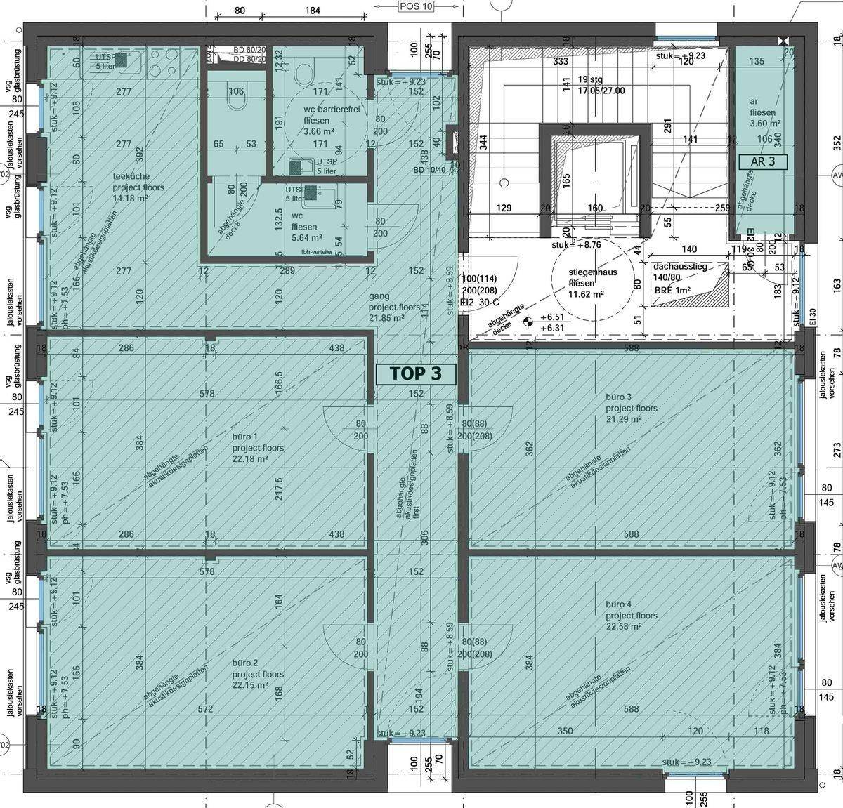 hoelzlhubnerimmobilien buero eugendorf grundriss