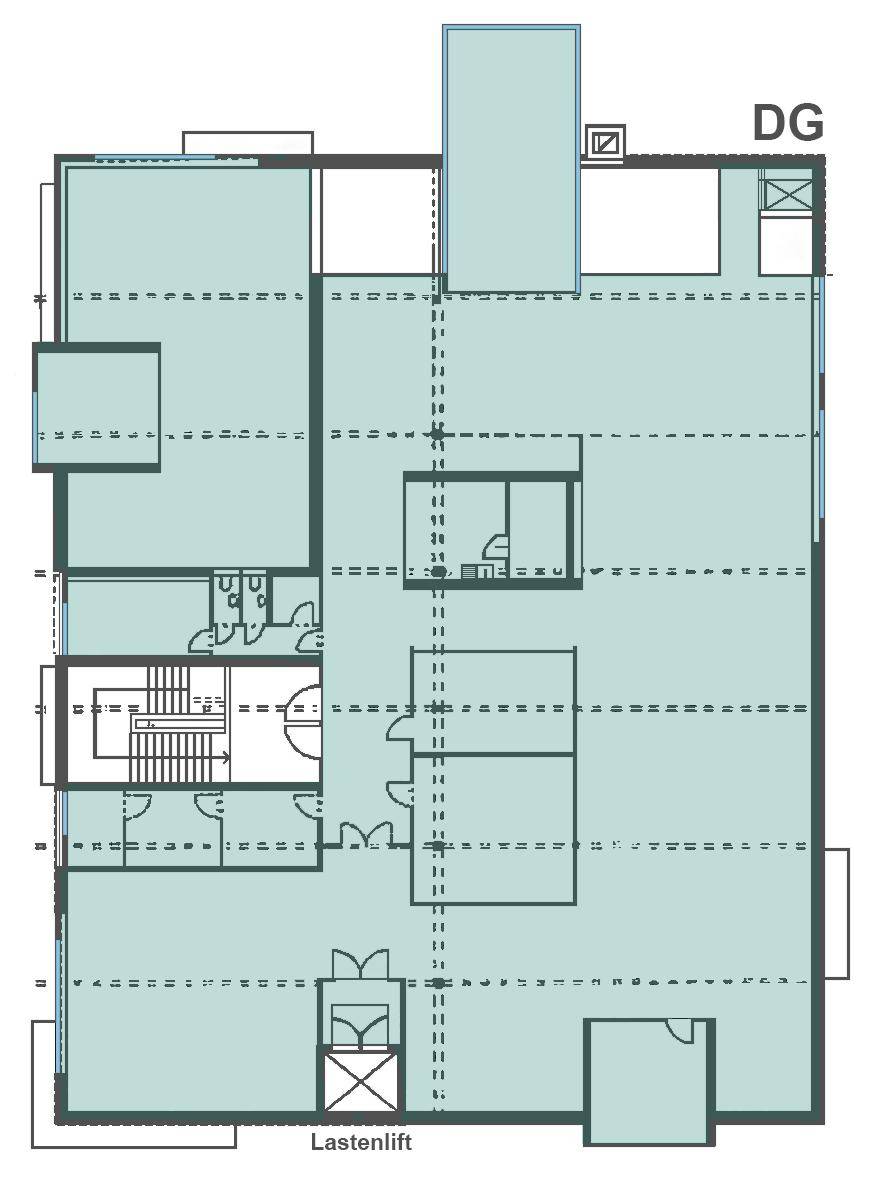 hoelzl hubner immobilien loft - buero, ausstellung, showroom - grundriss dg