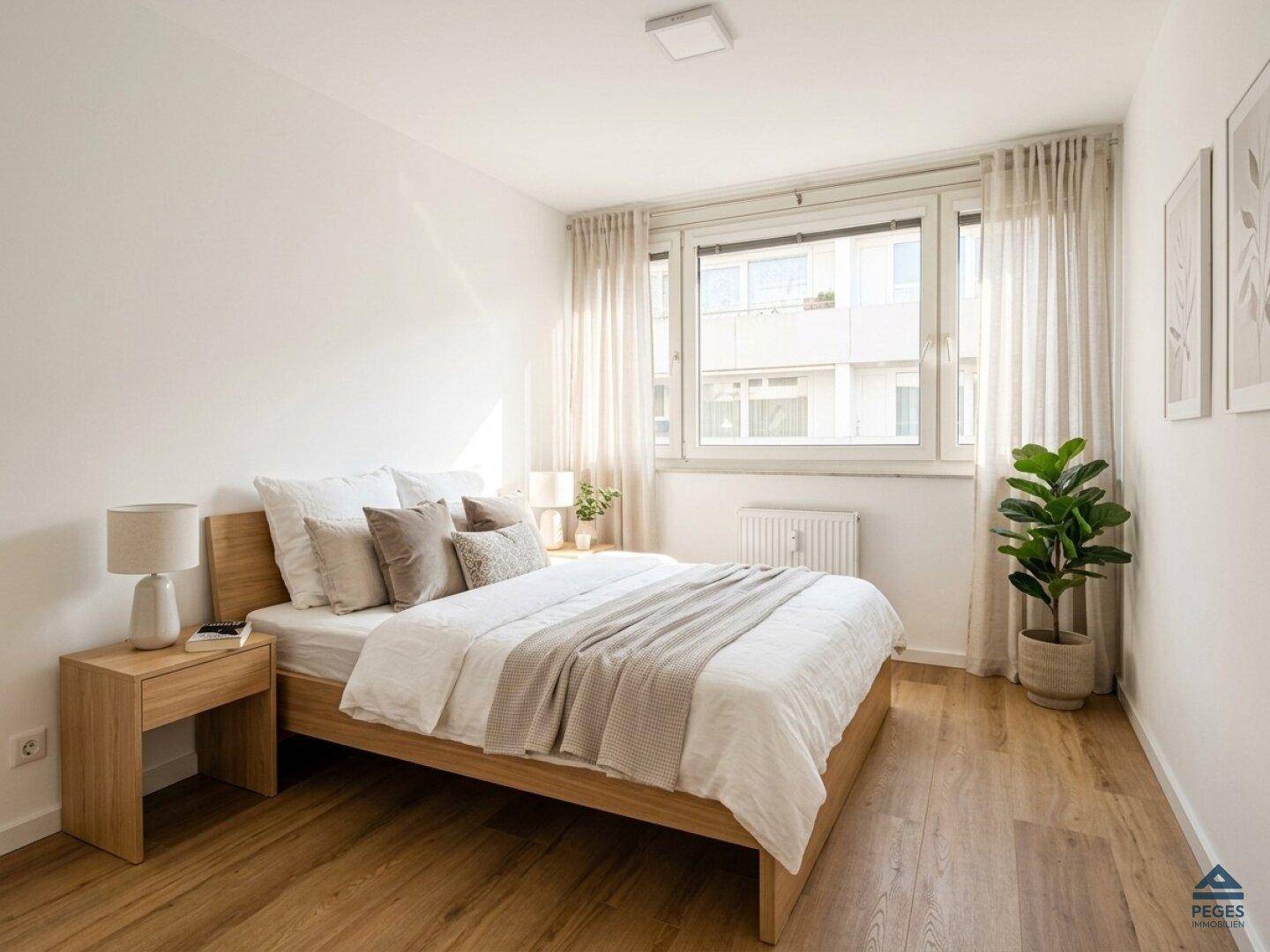 Schlafzimmer - Einrichtung und Dekoration KI-generiert