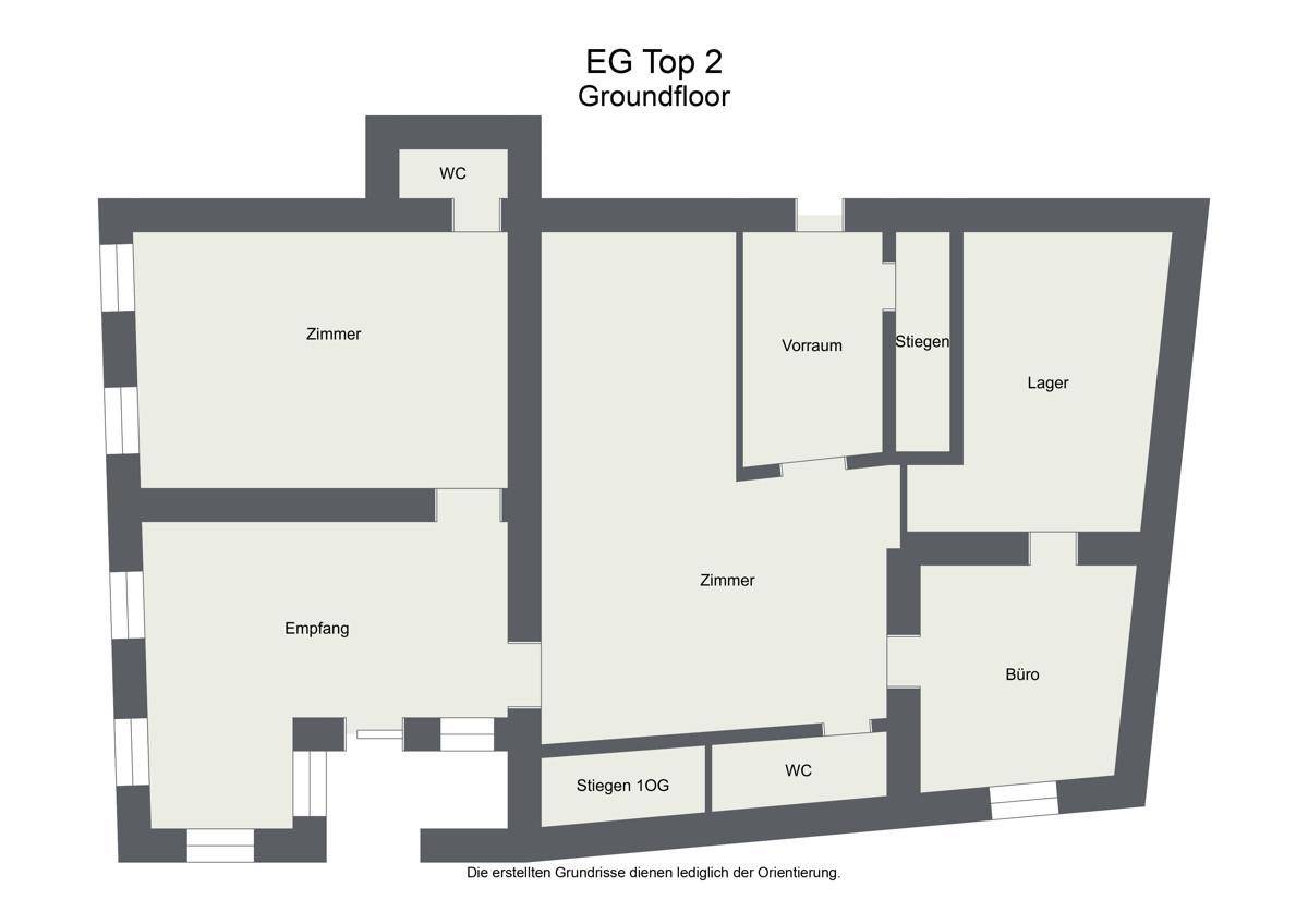 Floorplan letterhead - EG Top 2 - Groundfloor - 2D Floor Plan