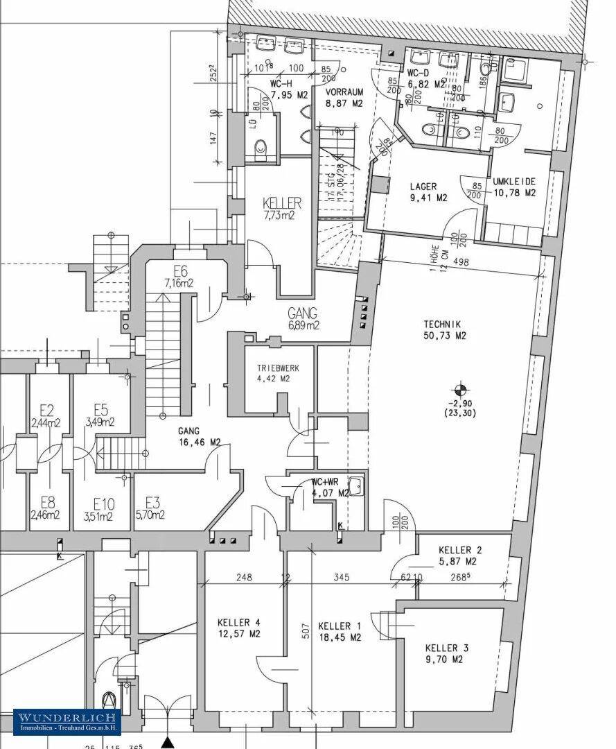 Plan Kellergeschoß