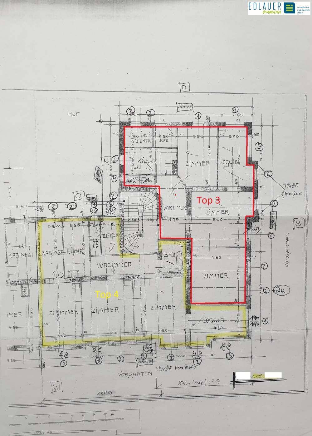 Plan 1. Obergschoß