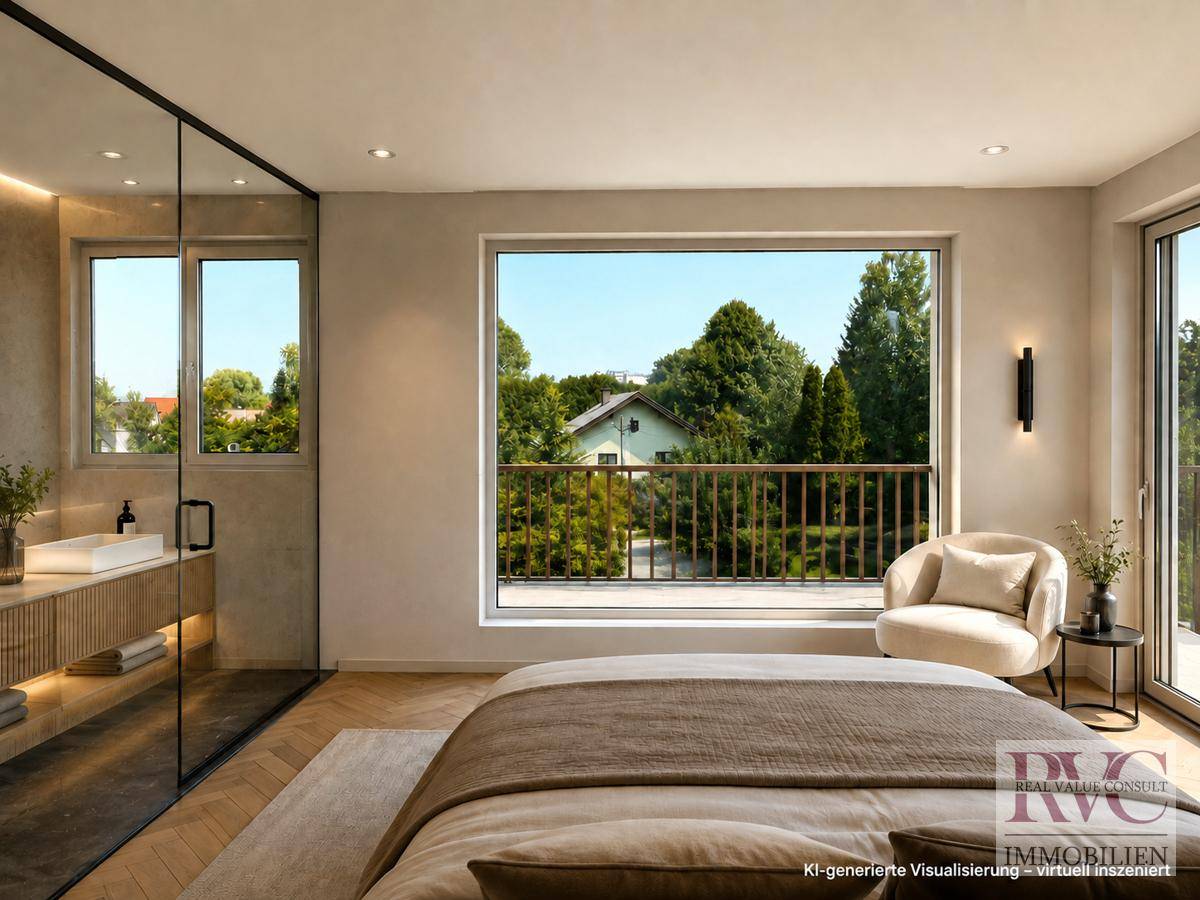 Schlafzimmer mit Festungsblick
