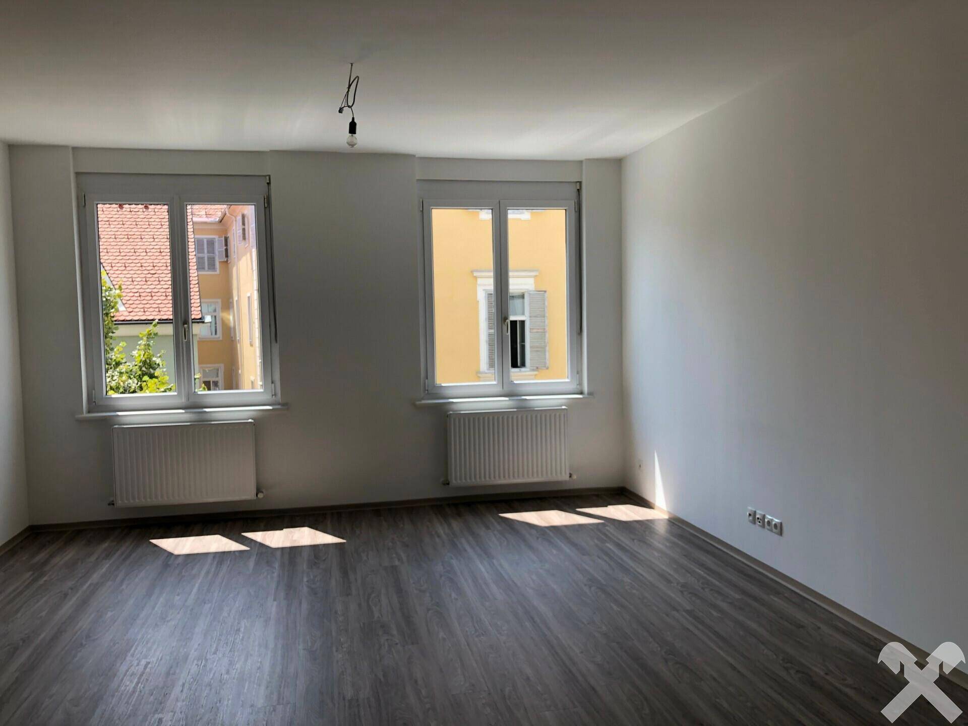 Wohnraum mit Blick Richtung Bischofplatz