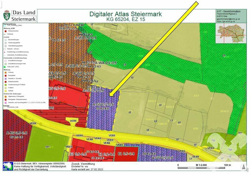 GIS-Flächenwidmung