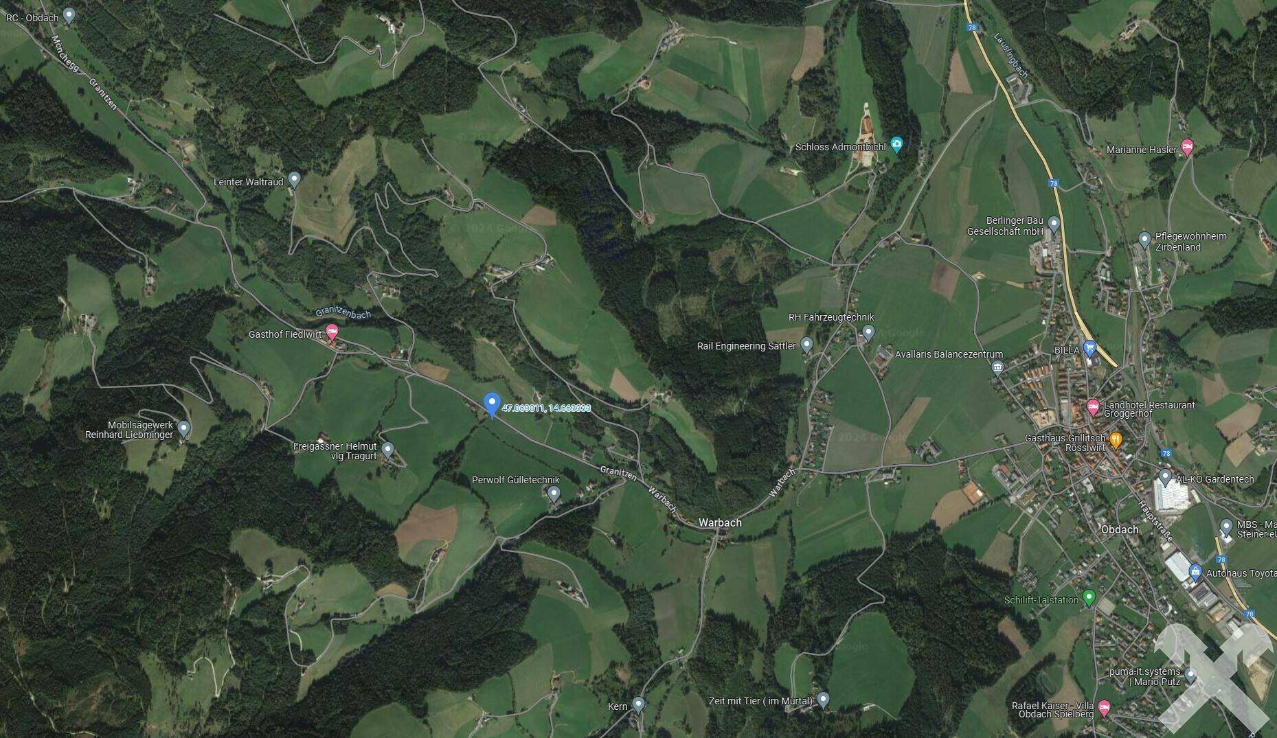 googlemaps-Luftbild