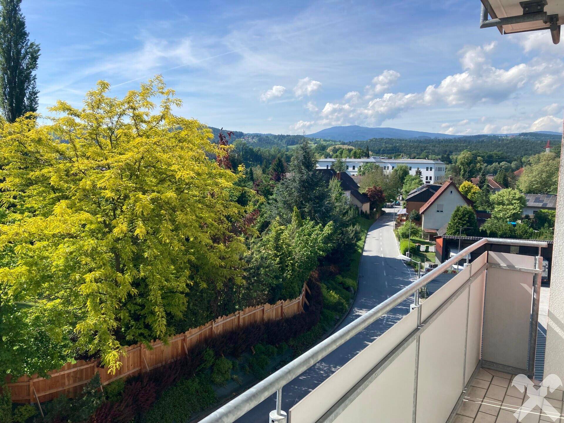 Aussicht vom Balkon Richtung LKH