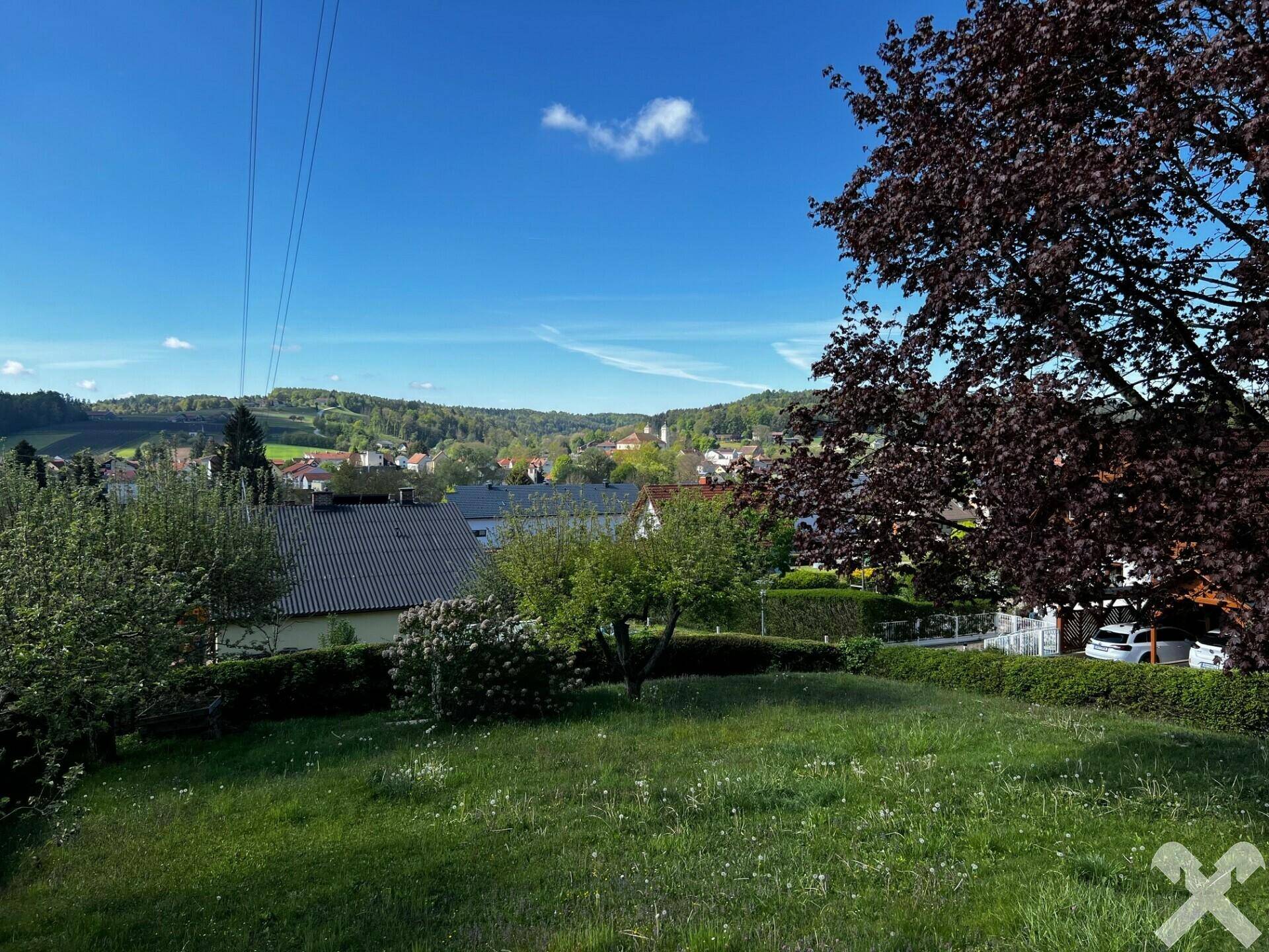 Grundstück Südwest Blick nach Eggersdorf