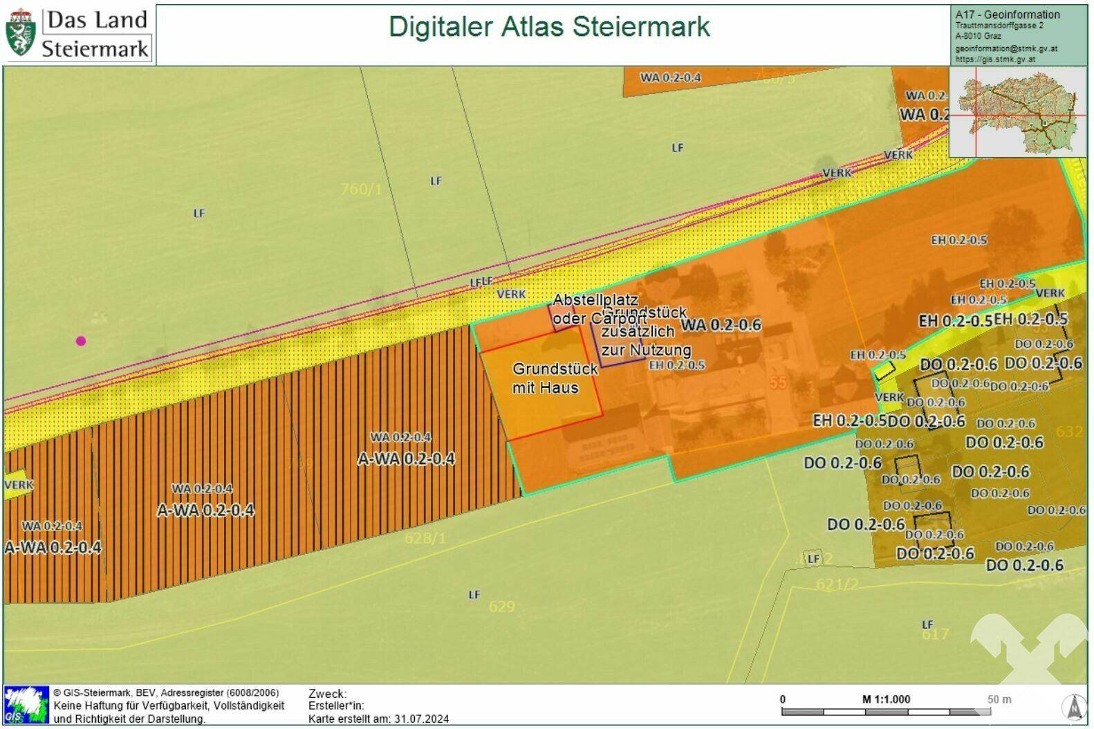 GIS-Flächenwidmung