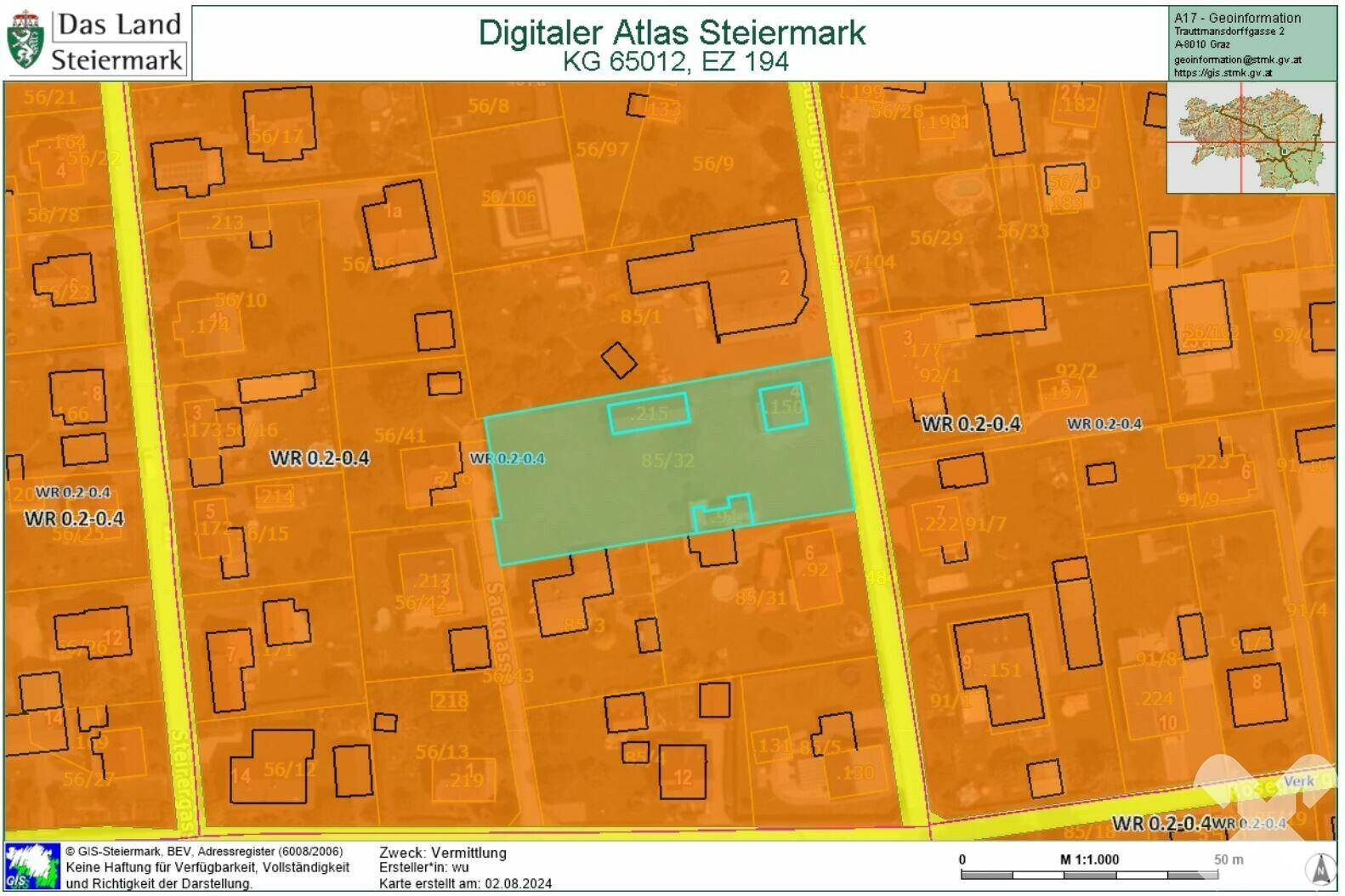 GIS-Flächenwidmung