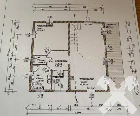 Wohnhaus Grundriss EG